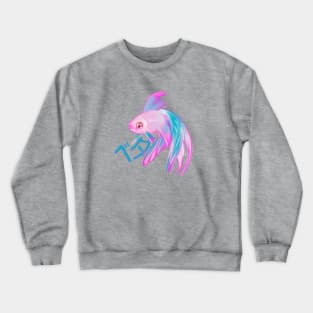 Beautiful Betta Fish - Japanese Fighting Fish Gift Crewneck Sweatshirt